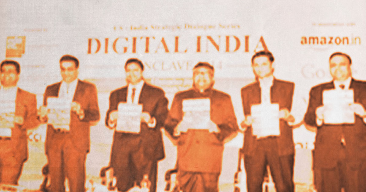 Group of men at Digital India smart cities event