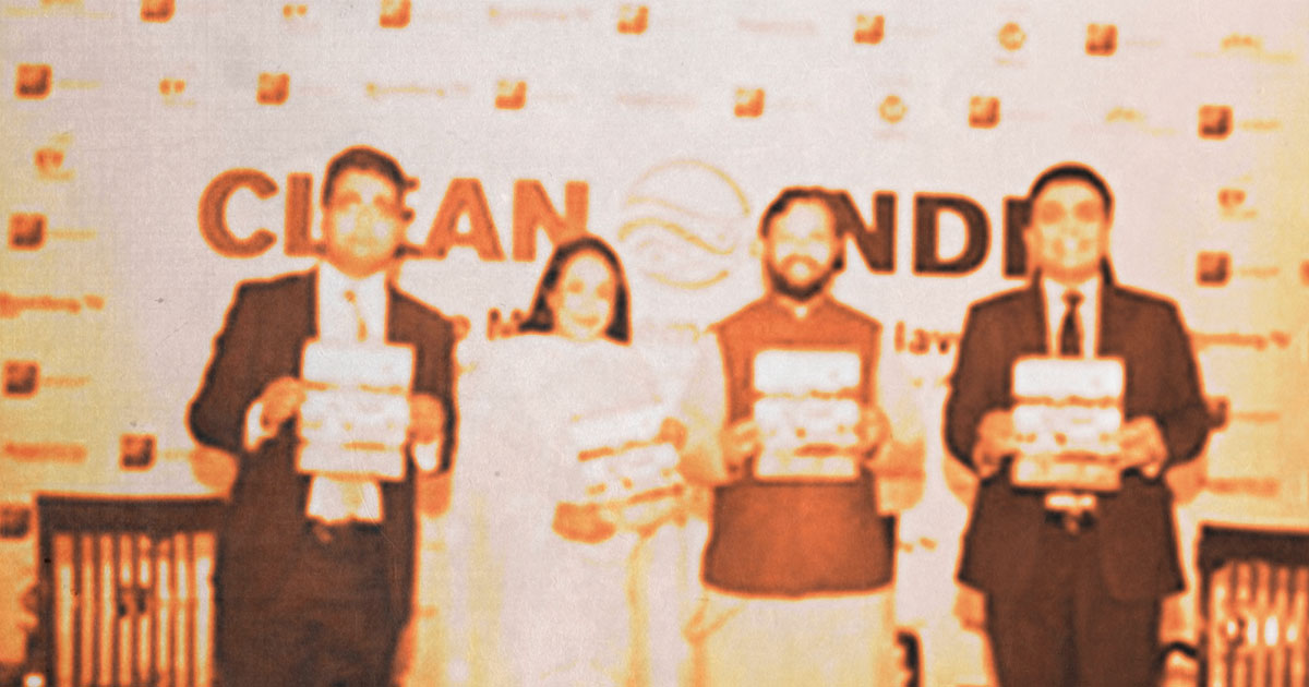 Award winners at Waste Management Clean India event